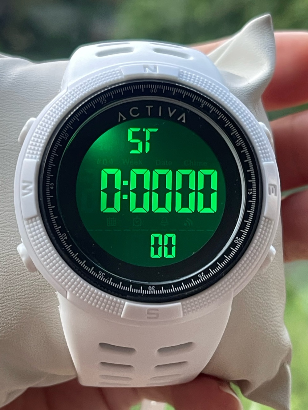 Activa X Invicta Digital Men's Watch - 50mm, White (ACW1915-007)